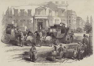 End of the Season, 1846, off to Paris by Myles Birket Foster